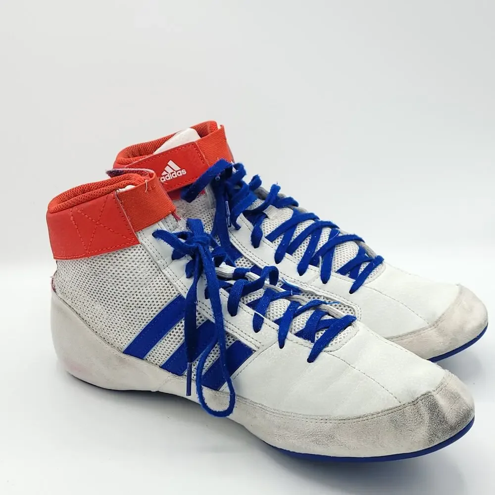 adidas HVC 2 BD7129 - White/Red/Royal Wrestling Boxing MMA men's size 10.5